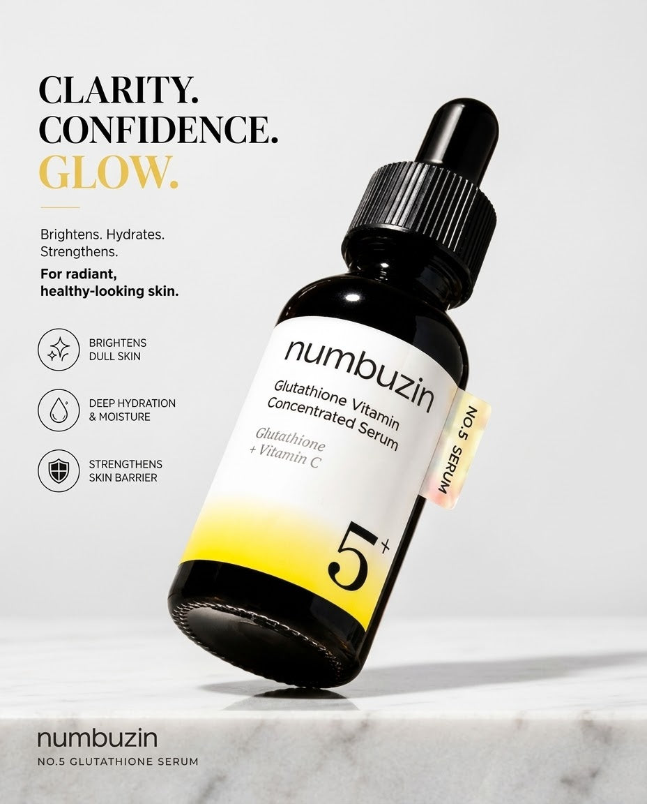 5+ Vitamin C & Glutathione Concentrated Face Serum