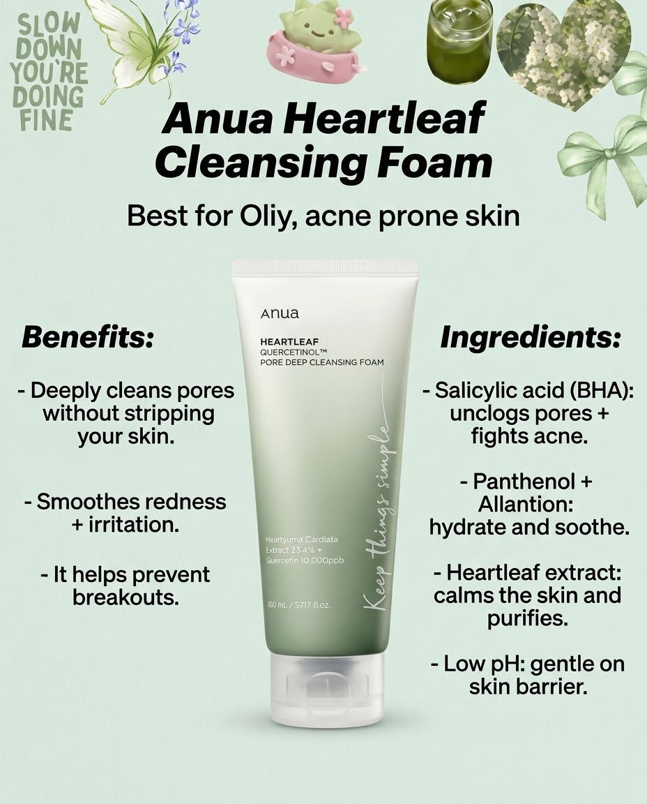 Anua Heartleaf Quercetinol Pore Deep Cleansing Foam