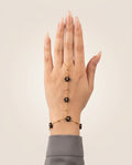 Black Floral Hand Chain Bracelet