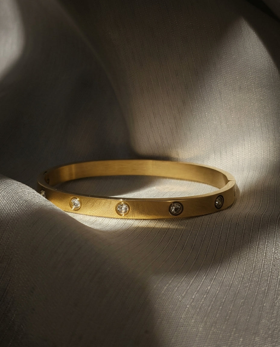 Classic Screw-Style Stainless Steel Bracelet