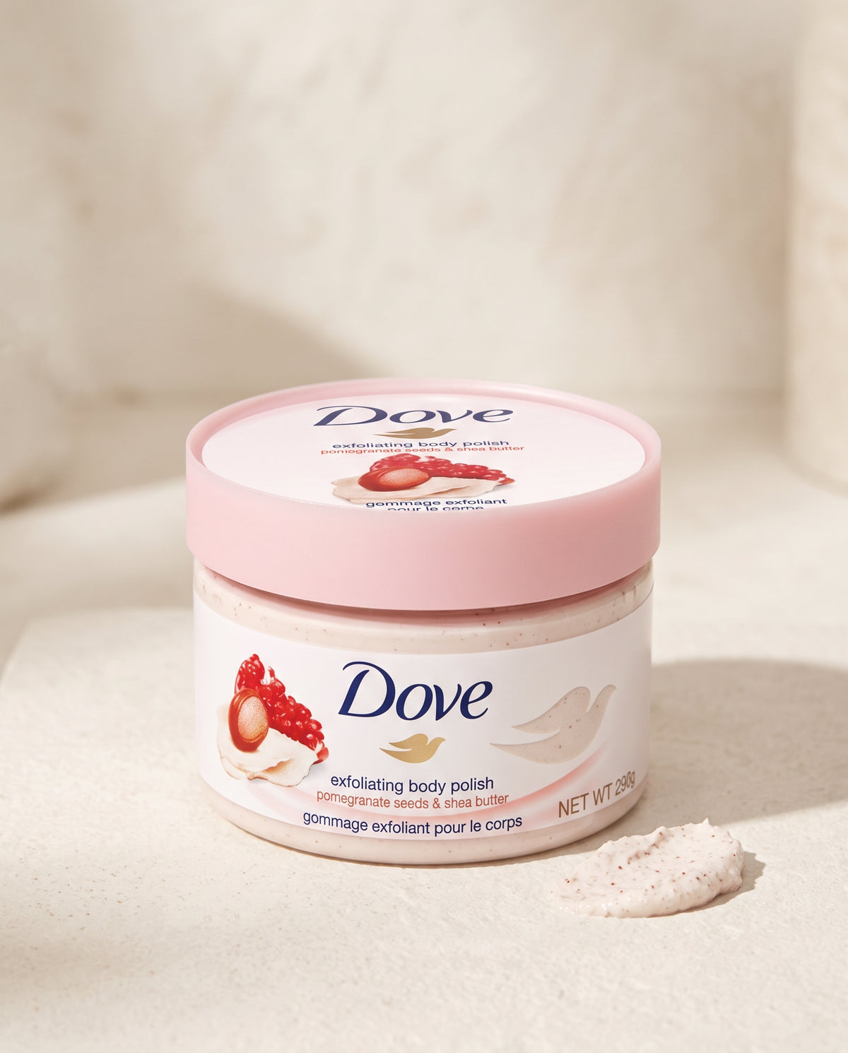 Dove Exfoliating Body Scrub – Pomegranate Seeds & Shea Butter