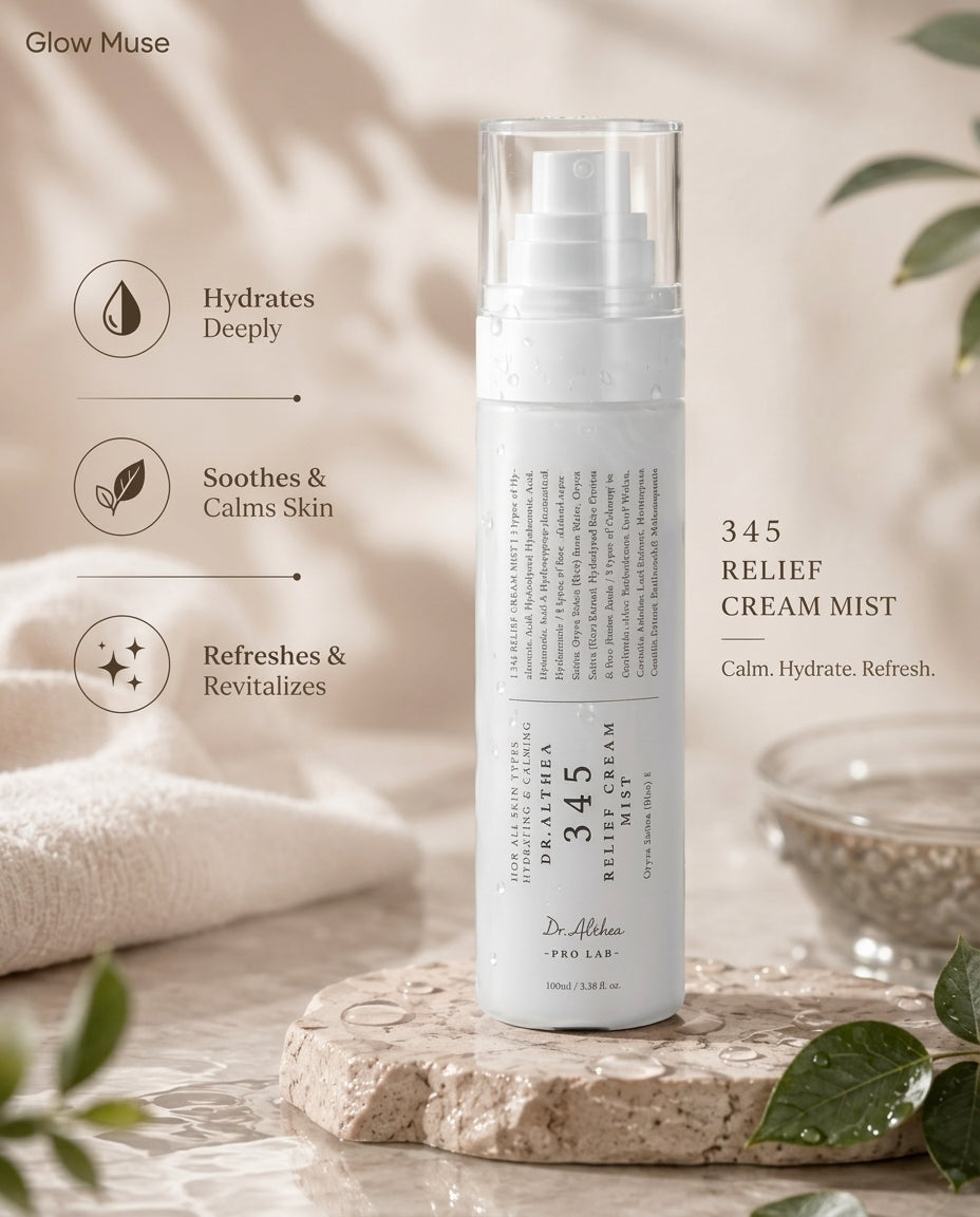 Dr. Althea 345 Relief Cream Mist – Hydrating & Calming Facial Mist, 100ml
