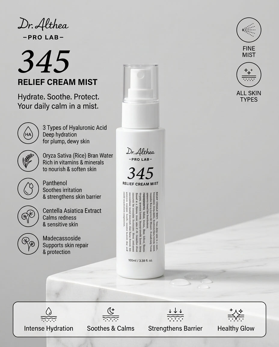 Dr. Althea 345 Relief Cream Mist – Hydrating & Calming Facial Mist, 100ml