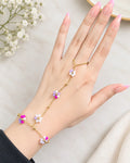 Floral Hand Chain Bracelet