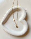 Gold Flower Pendant Necklace