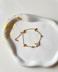 Gold-Tone Butterfly Charm Bracelet