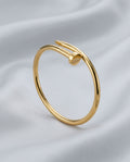 Minimalist Nail-Style Stainless Steel Bracelet