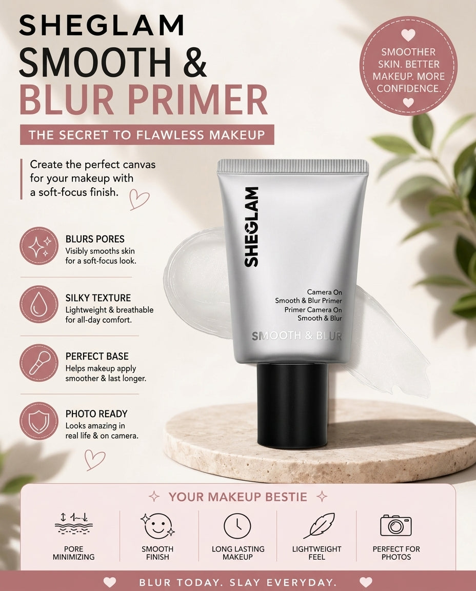 SHEGLAM Smooth & Blur Primer – Camera On Primer