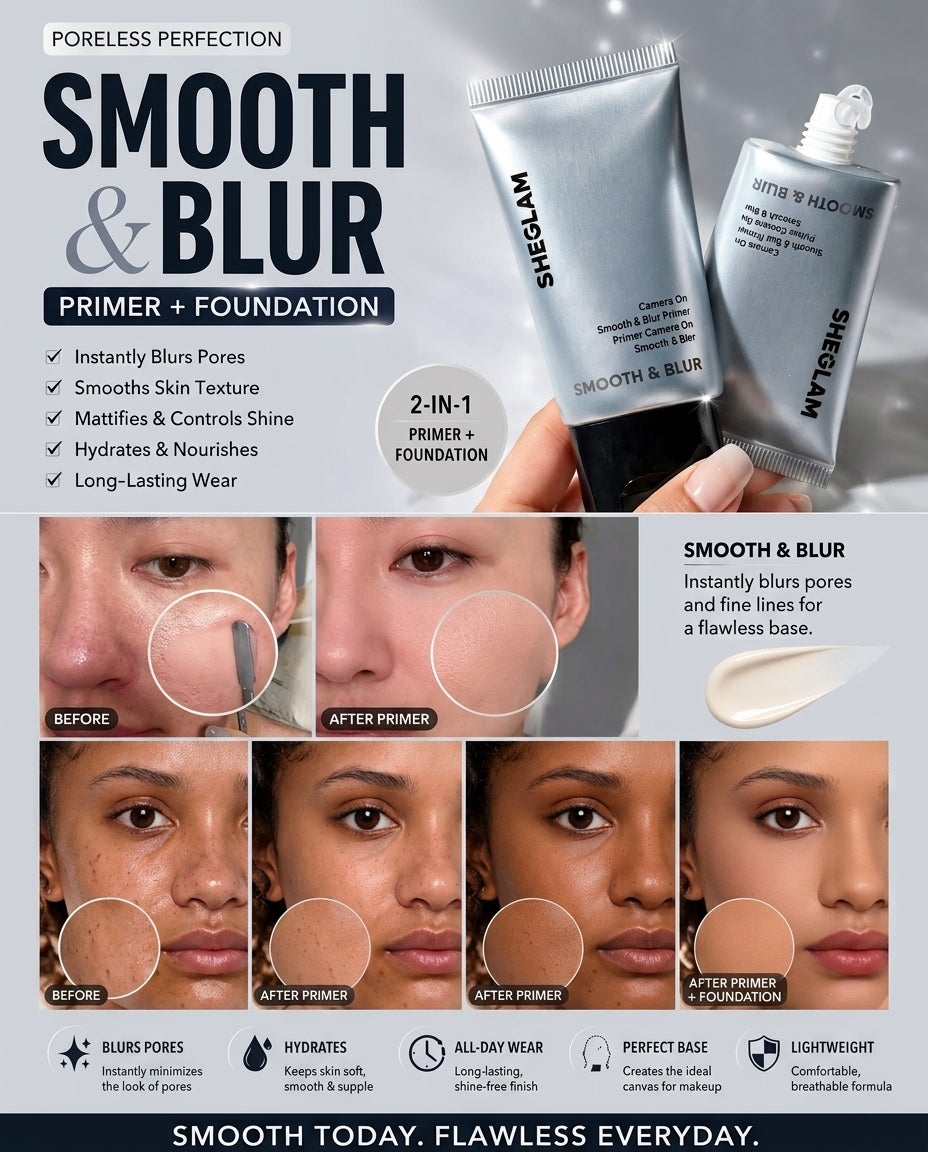 SHEGLAM Smooth & Blur Primer – Camera On Primer