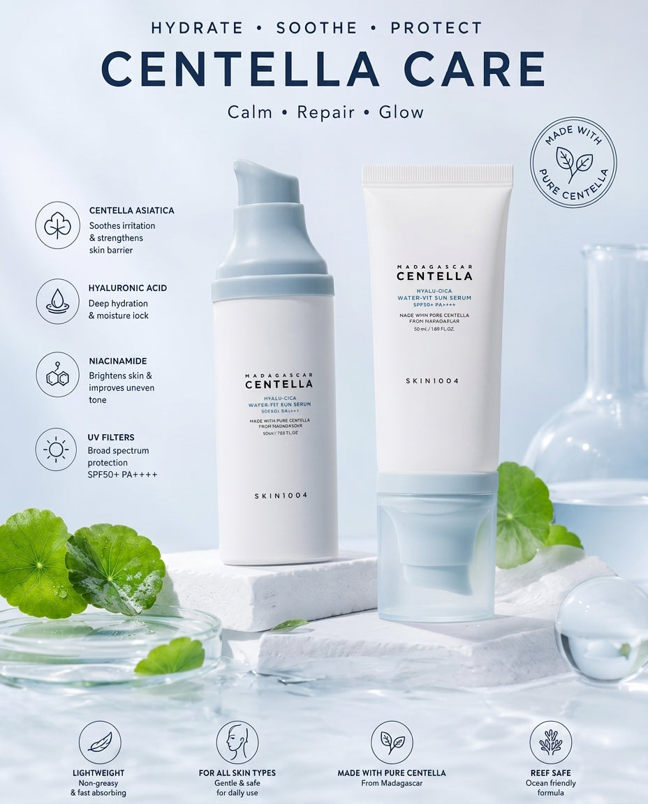 SKIN1004 Madagascar Centella Hyalu-Cica Water-Fit Sun Serum SPF50+ PA++++