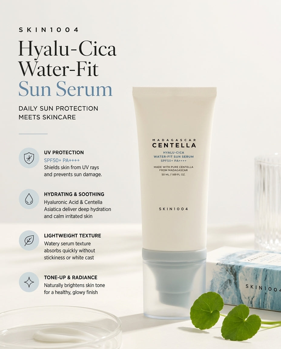 SKIN1004 Madagascar Centella Hyalu-Cica Water-Fit Sun Serum SPF50+ PA++++
