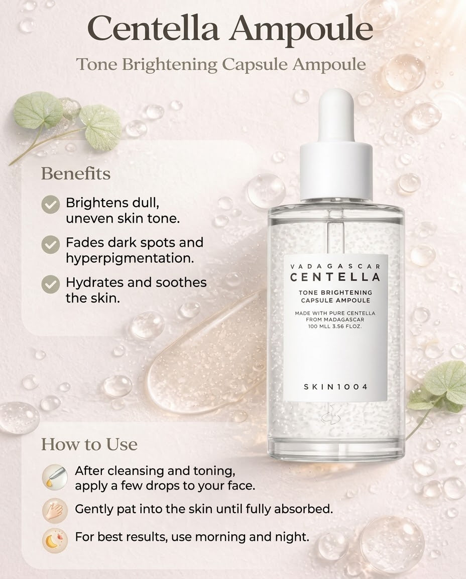 SKIN1004 Madagascar Centella Tone Brightening Capsule Ampoule