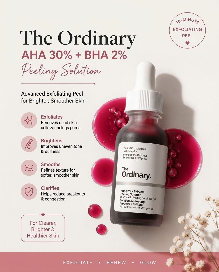 The Ordinary AHA 30% + BHA 2% Peeling Solution