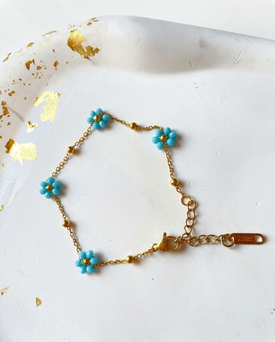 Turquoise Flower Bracelet